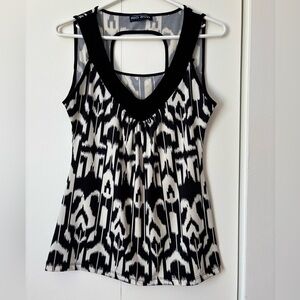 🎉4/30$🎉 Rio Sud Black & White Sleeveless Top – Size M ✨